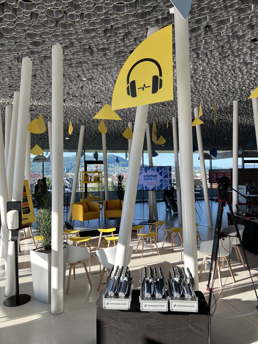 startupdays_ch's tweet photo. #SUD25 is ready to roll. 💥

50+ helping hands. A glowing central stage. Booths &amp; badges in place. 

Now all we need is you: the thinkers, doers, challengers, and changemakers of the Swiss startup scene. 

Let’s kick off an unforgettable day in Bern. 🚀 https://t.co/oYVh0srgBP