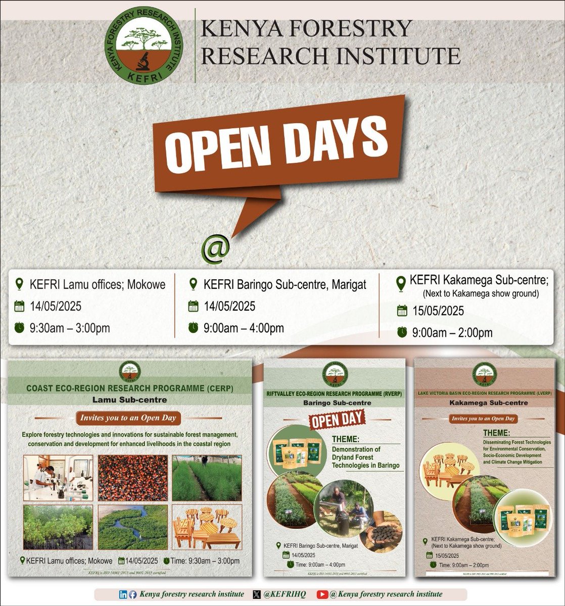 Kenya Forestry Research Institute (KEFRI) (@kefrihq) on Twitter photo 