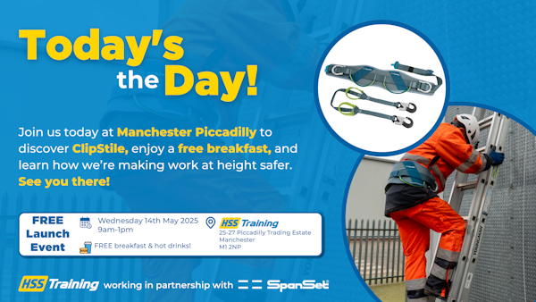 Today’s the day! Join us at Manchester Piccadilly between 9am and 1pm to discover ClipStile – an innovative Ladder Safety System developed in partnership with SpanSet.

See you there!