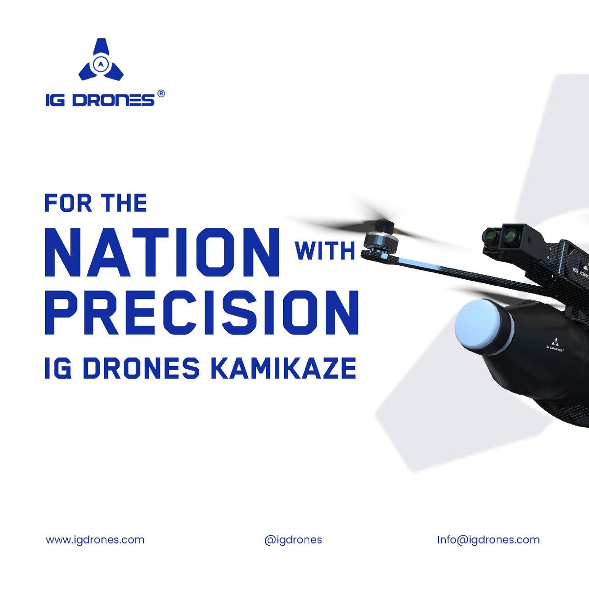 IGDefence's tweet photo. @IGDrones Kamikaze – Built for India, with power and precision.
🎯 Finds and hits targets with high accuracy
🛰️ Flies over conflict zones, sends live intel, strikes at the right time
🚁 Lightweight and easy to deploy anywhere, anytime
#IGDronesKamikaze #SmartStrike #Precision https://t.co/vn3bF5Iyd3