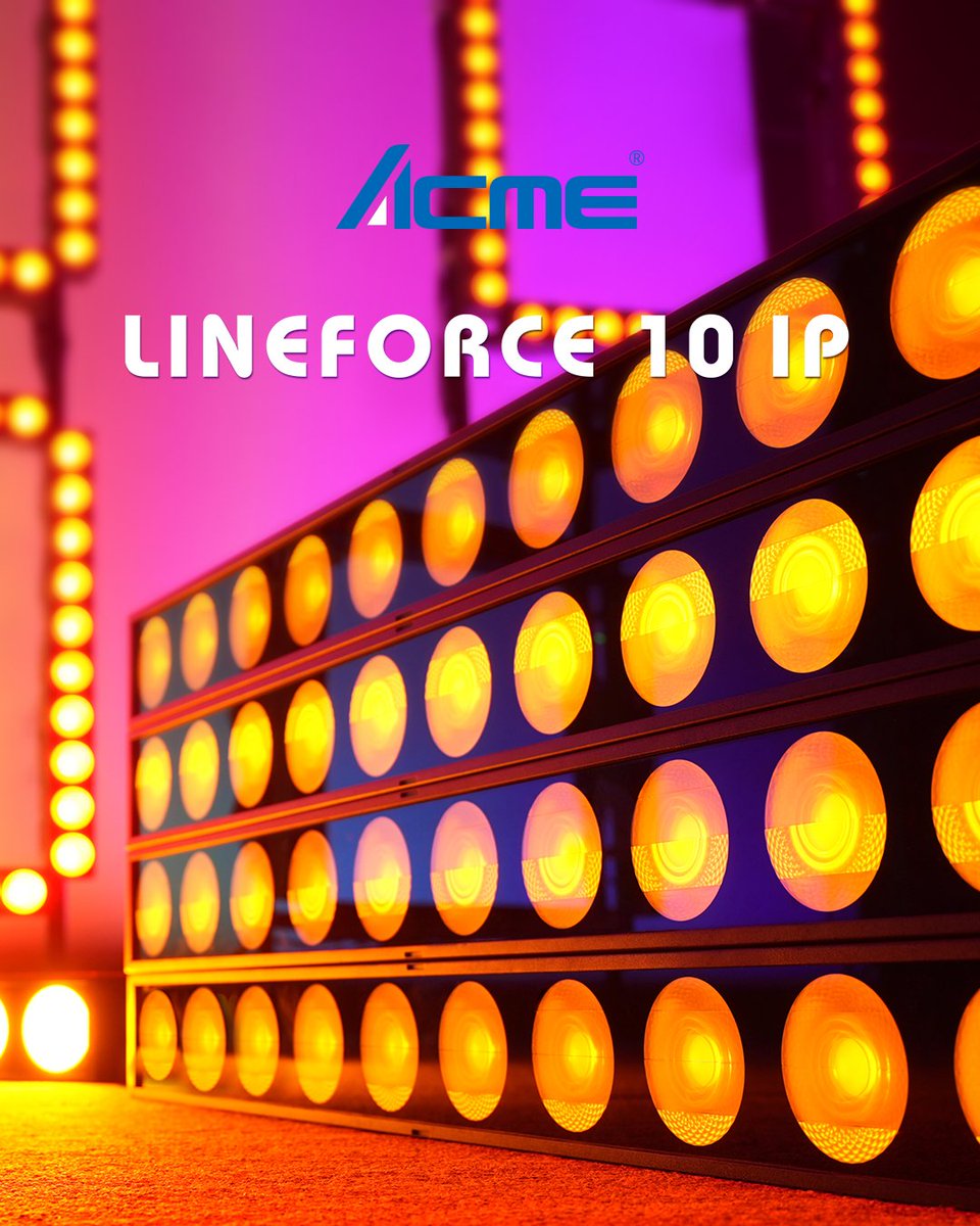 acme_lighting's tweet photo. Dive into a spectrum of possibilities with the ACME LINEFORCE series!
#AcmeLineforce5Ip: 5 x 120W RGBWAC+UV LEDs
#AcmeLineforce10Ip: 10 x 120W RGBWAC+UV LEDs
Vivid effects, smooth washes, and ACME’s patented electronic frost system–all in one. Stay tuned for the full reveal! https://t.co/SYtfjj3kFN