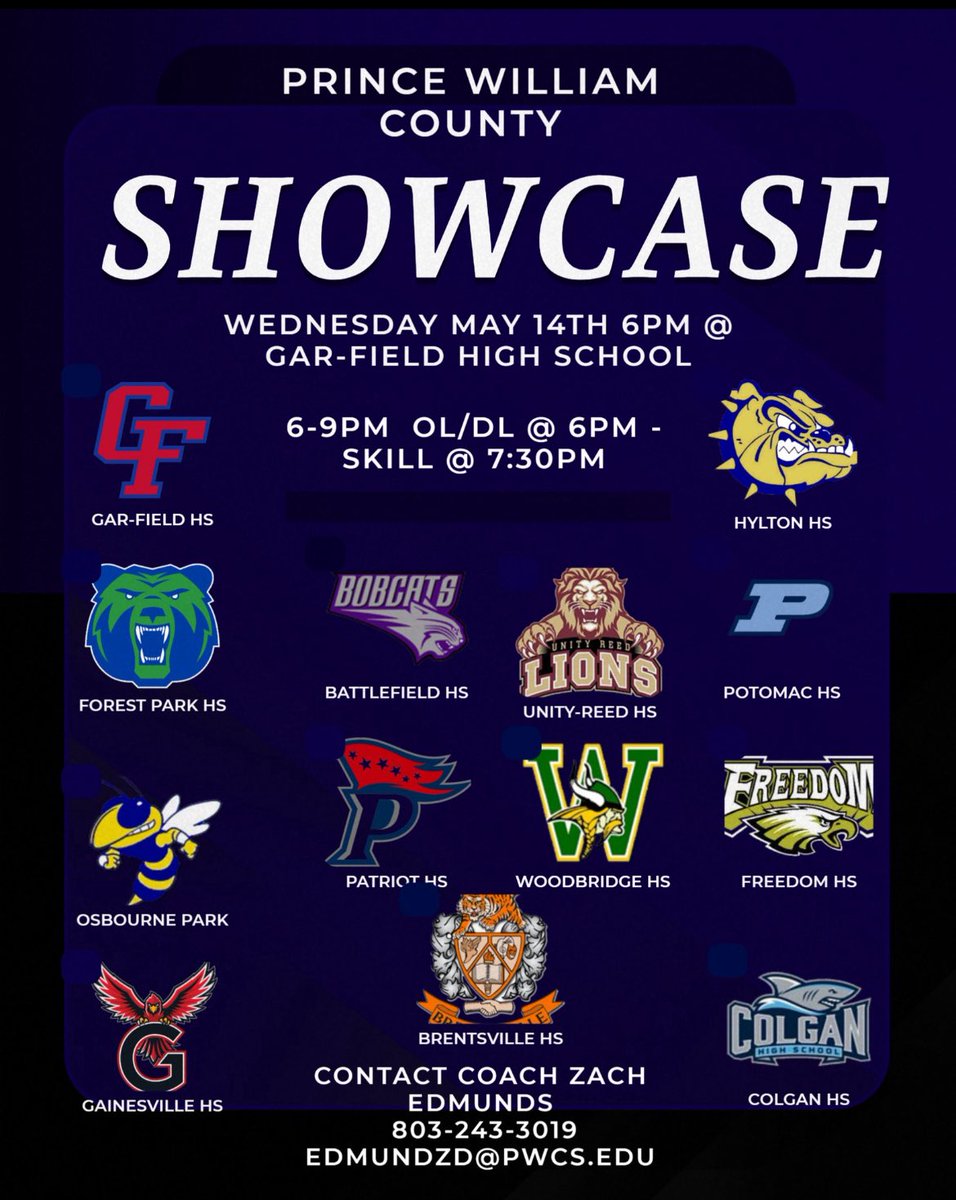 Keon “Ke” Maestas ② (@thekeonmaestas) on Twitter photo Excited To Showcase My Talent On May 14th
At The Prince William County Showcase And Represent Osbourn High School !!
#IronSharpensIron🛠️
Coaches Going Through NOVA Come By And Watch Some Of The Best Talent In VA 🥇
<a href="/thetruAK/">Coach AK</a> <a href="/CoachShawnQuinn/">Shawn Quinn</a> <a href="/Coach_SCarey/">Spencer Carey</a> <a href="/WillVapreps/">Will Vapreps Garlick</a> Excited To Showcase My Talent On May 14th
At The Prince William County Showcase And Represent Osbourn High School !!
#IronSharpensIron🛠️
Coaches Going Through NOVA Come By And Watch Some Of The Best Talent In VA 🥇
<a href="/thetruAK/">Coach AK</a> <a href="/CoachShawnQuinn/">Shawn Quinn</a> <a href="/Coach_SCarey/">Spencer Carey</a> <a href="/WillVapreps/">Will Vapreps Garlick</a>