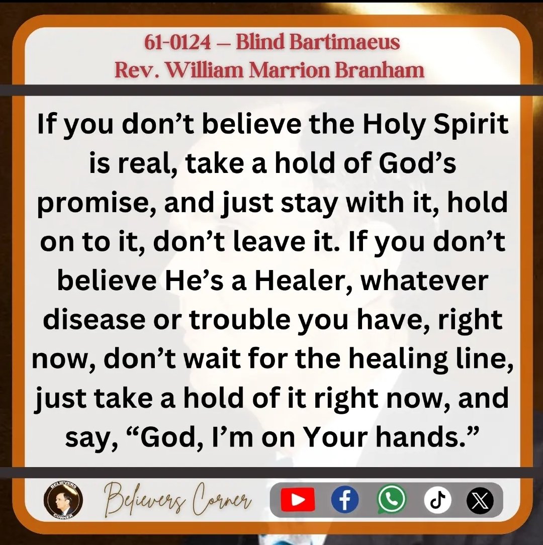 B_corner23's tweet image. Daily inspiration from William Marrion Branham 

#williambranham #endtimemessage #vouceofgodrecordings