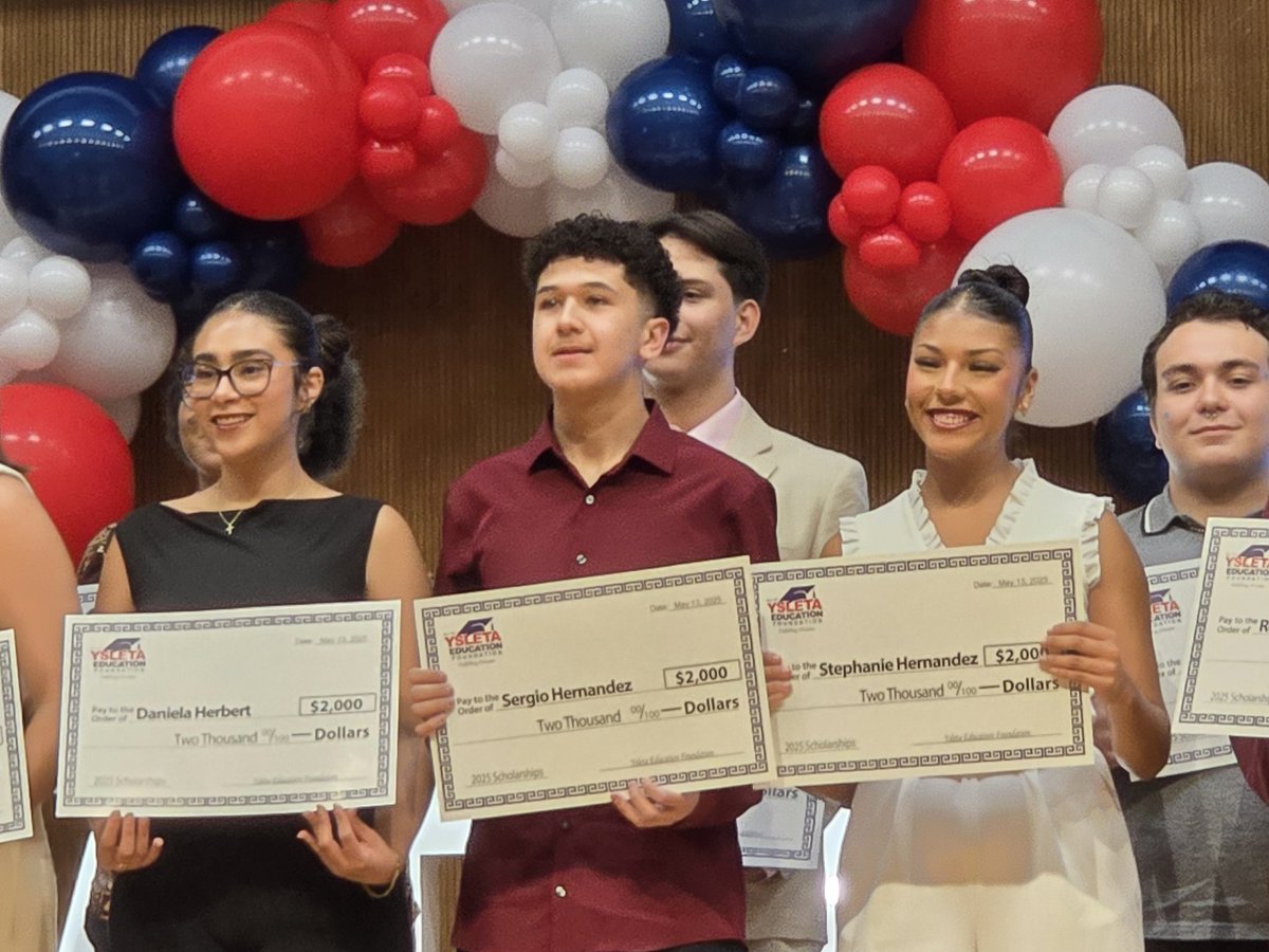 Christian I. Carrasco, M. Ed. (@hhscarrasco) on Twitter photo Congratulations to all of our <a href="/JMHanksHigh/">J.M. Hanks High School</a> YEF scholarship recipients.
#TheKingdom is proud of you!
<a href="/fabyarras/">Fabiola Ruiz-Arras</a> | <a href="/yef4education/">Ysleta Education Foundation (YEF)</a> Congratulations to all of our <a href="/JMHanksHigh/">J.M. Hanks High School</a> YEF scholarship recipients.
#TheKingdom is proud of you!
<a href="/fabyarras/">Fabiola Ruiz-Arras</a> | <a href="/yef4education/">Ysleta Education Foundation (YEF)</a>