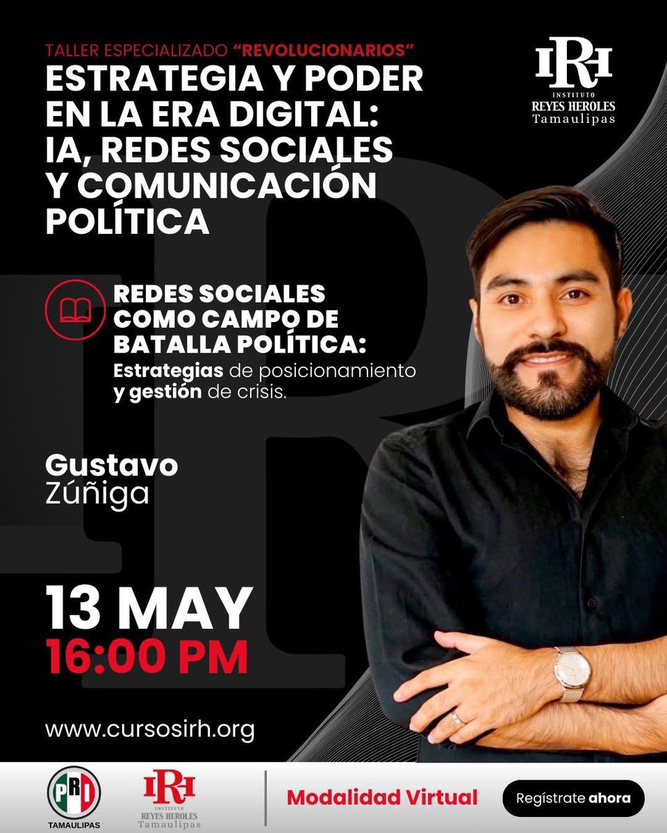 Muy contento de participar de este espacio en el que analizamos y les recomendé acciones para lograr un impacto político mediante las redes sociales. 💻

#ProfesionalizaciónPolítica