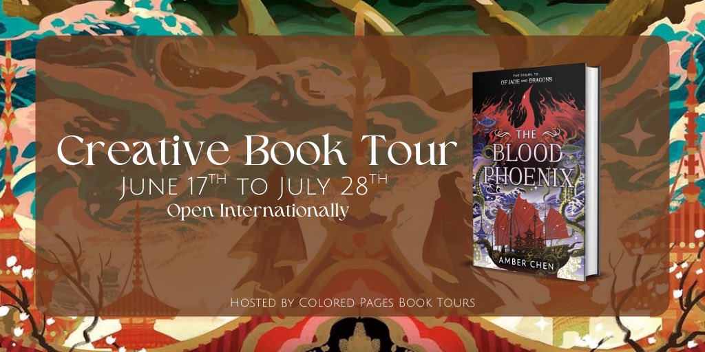Colored Pages Book Tours (@coloredpagesbt) on Twitter photo NEW TOUR ALERT!
We are so excited to bring you a book tour of The Blood Phoenix by <a href="/amberwrites88/">Amber Chen ๐น</a> from <a href="/PenguinTeen/">Penguin Teen</a>, out in June! The tour will take place from June 17th to July 28th, 2025.
Click the link to sign up โค๏ธ
forms.gle/BynY8tMdH6V19Dโฆ NEW TOUR ALERT!
We are so excited to bring you a book tour of The Blood Phoenix by <a href="/amberwrites88/">Amber Chen ๐น</a> from <a href="/PenguinTeen/">Penguin Teen</a>, out in June! The tour will take place from June 17th to July 28th, 2025.
Click the link to sign up โค๏ธ
forms.gle/BynY8tMdH6V19Dโฆ