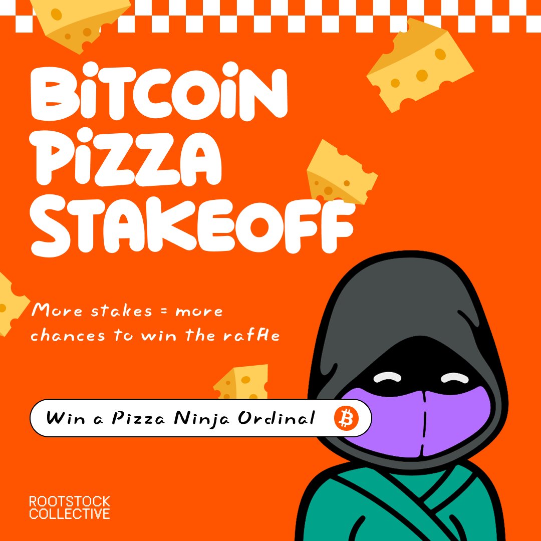 🚨 Airdrop: Rootstock Collective (NFT)
🔥 Reward: Pizza Ninja NFT worth $4,200
🏆 Winners: 1 Random 
📅 End Date: 26th May 2025
🚀 Distribution: 29th May 2025

ℹ️ Airdrop Link: clkmg.com/Rootstock/Aird…