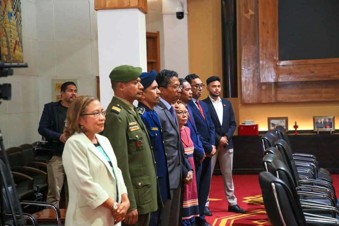 His Excellency Mr Karlito Nunes  Ambassador of Timor-Leste designated to India swear-in ceremony held today. He will be soon coming to India to carry on his mission to strengthen the bilateral relation between India and Timor-Leste. Welcome to India! 🇮🇳🤝 🇹🇱