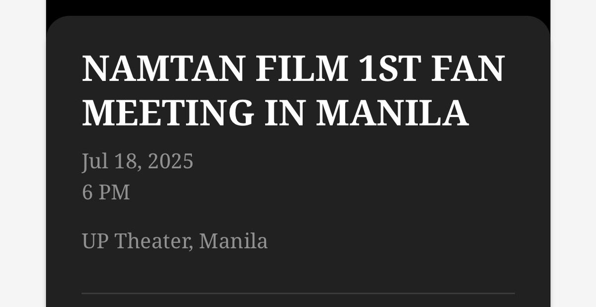 SEE YOU MY BABIES 🥹 <a href="/filmracha/">ฟิล์มรชา99🎞️</a> <a href="/NamtanTipnaree/">Namtan.Tipnaree</a> 

#NamtanFilm1stFMinManila