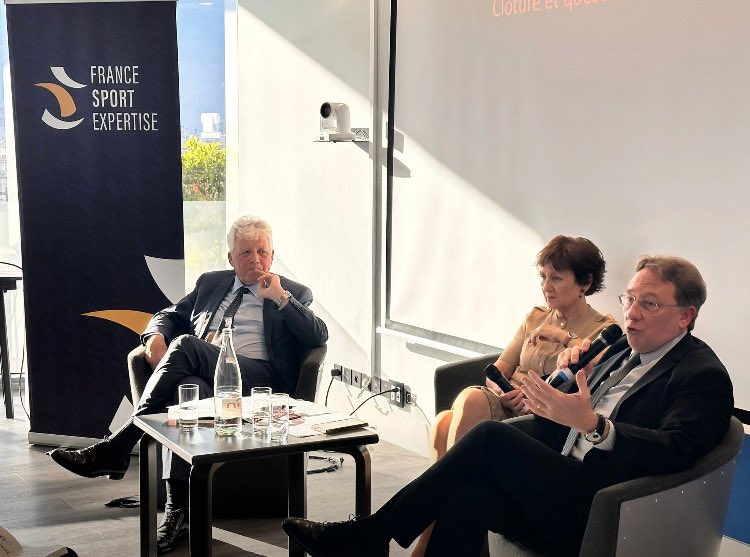 M. Gérard Deprez, PDG de Loxam, et M. <a href="/ludovic_pouille/">Ludovic Pouille</a> , Directeur de la diplomatie économique, ont débattu sur l’enjeu stratégique de l’héritage des Jeux Olympiques et Paralympiques de Paris 2024.  Merci à <a href="/ClaudeRevel/">Claude REVEL</a> et à France Sport Expertise pour l’organisation de ce débat.