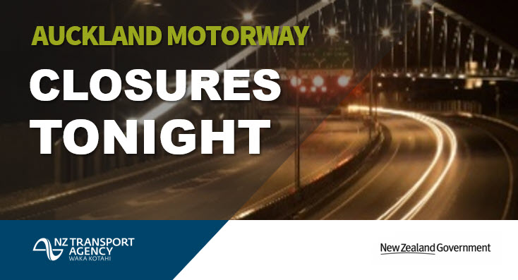 nztaaklnth's tweet photo. Be prepared for roadwork closures on Auckland's motorways overnight, including the #SH20 Northbound Waterview Tunnel from 9pm and #SH16 westbound between Gt North Rd & Lincoln Rd from 10pm. Details are here: https://t.co/QyTWG8n5sn so you can plan your late-night journey. ^TP https://t.co/nLbOboo2cc