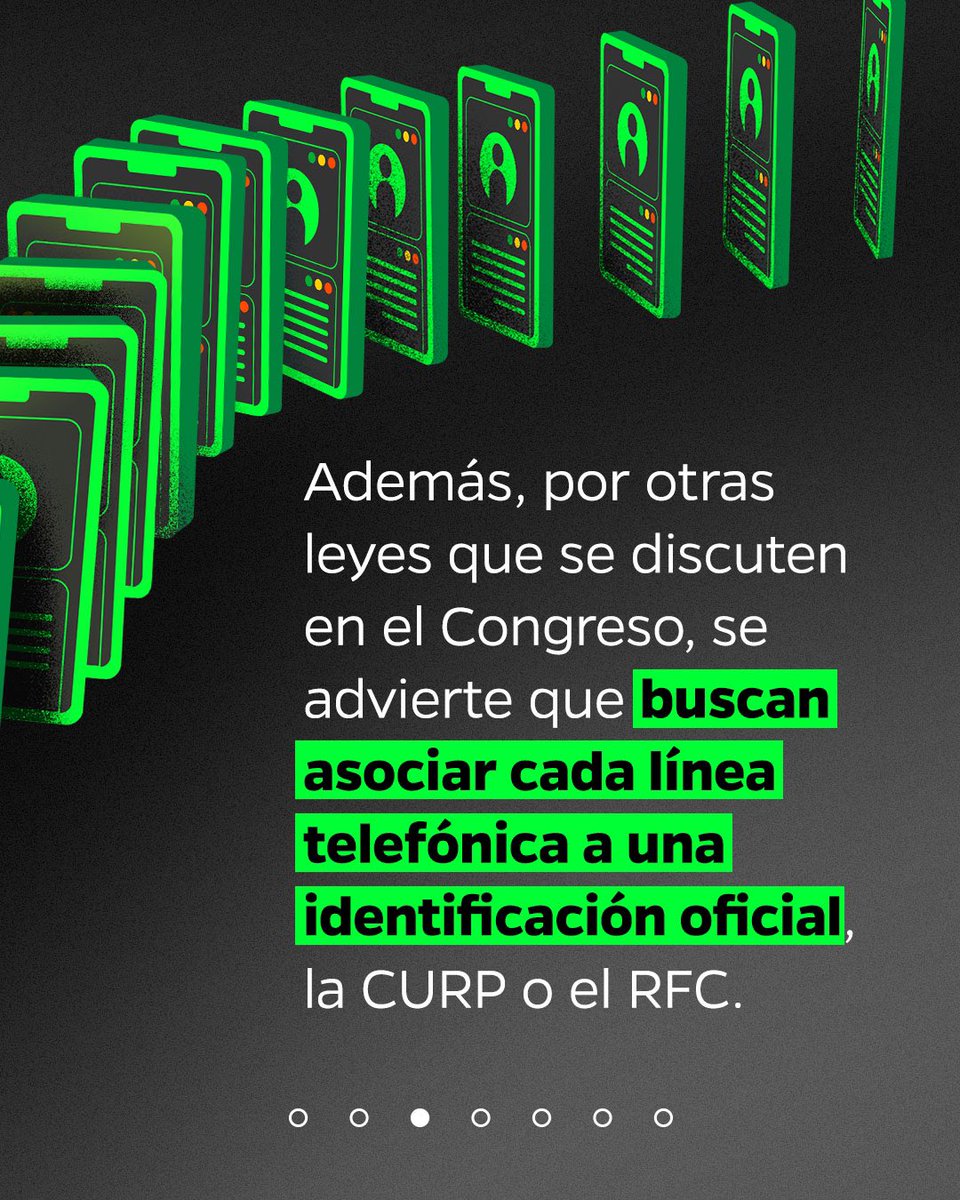 R3Dmx's tweet photo. La #LeyTelecom, además de las amenazas a la libertad de expresión, levanta preocupación en temas de privacidad al proponer (¡otra vez!) la creación de un registro de personas usuarias de telefonía móvil, una propuesta traída por Calderón y AMLO en 2008 y 2020 respectivamente. https://t.co/TAiqKUSYVJ