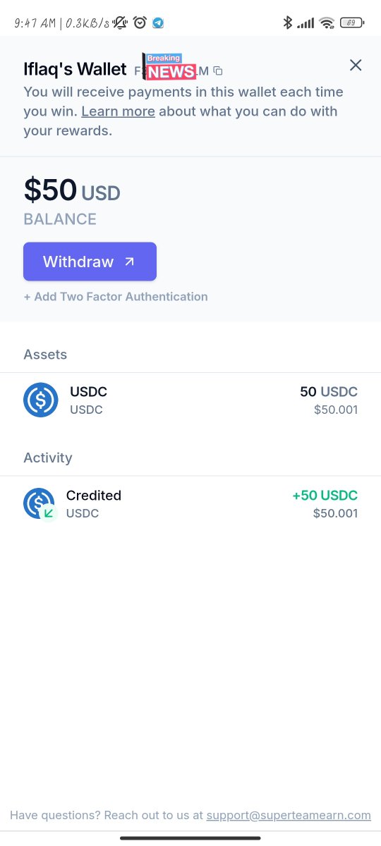 Won a $50 bounty on <a href="/SuperteamEarn/">Superteam Earn</a> #Superteam #Web3 #Solana