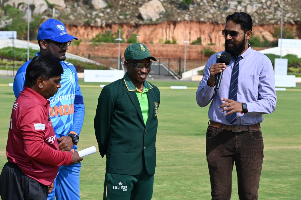 blind_cricket's tweet photo. Day 3 Update โ Samarth Championship 2025: India vs South Africa
South Africa won the toss and elected to bat first! Stay tuned for match highlights and results! ๐ธ๐ฅ
#SamarthChampionship2025 #BlindCricket #Day3Update #TeamIndia #CricketForAll https://t.co/3m61Q6j1tP