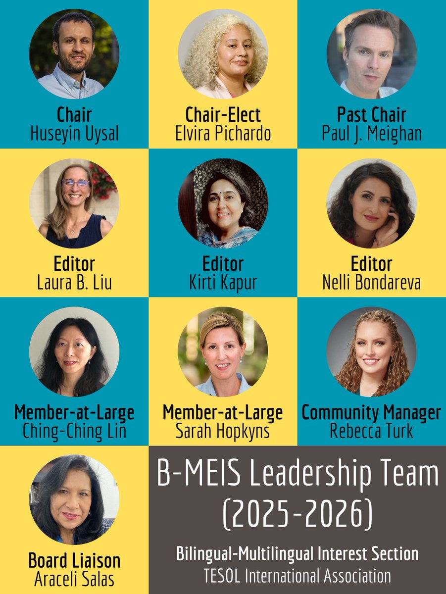 TESOLBiMulti's tweet image. Introducing the new B-MEIS team... Let's go!