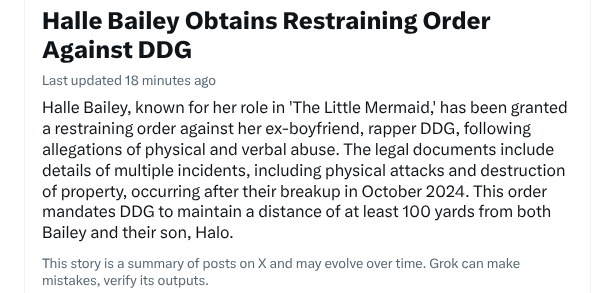 #Safety🙏for this #film #actress 'cause
she's somebody's #momma &amp; somebody's #daughter🫂

#Countrymusic #Listen #free
RAW, acapella, no frills
#link #below

🎤Somebody's Momma, 
Somebody's Daughter🎤
👇
songwhip.com/temperance-lan…

Halle Bailey Obtains Restraining Order Against DDG