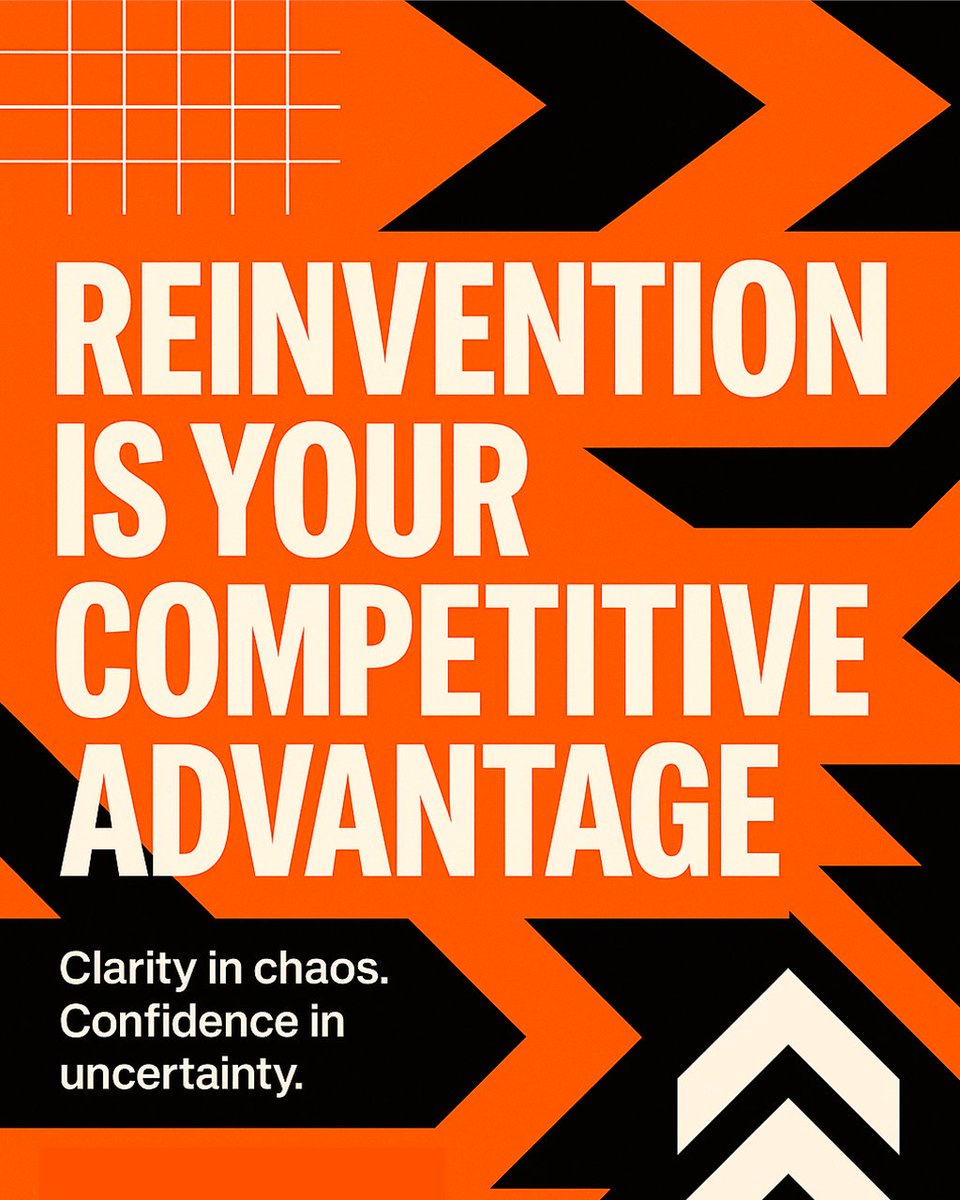 Glenn Llopis (@glennllopis) on Twitter photo Your edge isn’t your title or experience anymore — it’s your ability to reinvent.
Confidence in uncertainty.
Movement when others are stuck.
Start with the Blueprint → theglennllopis.com
Accelerate at the Summit → reinventionchallenge.com
#GlennLlopis #BradLea Your edge isn’t your title or experience anymore — it’s your ability to reinvent.
Confidence in uncertainty.
Movement when others are stuck.
Start with the Blueprint → theglennllopis.com
Accelerate at the Summit → reinventionchallenge.com
#GlennLlopis #BradLea
