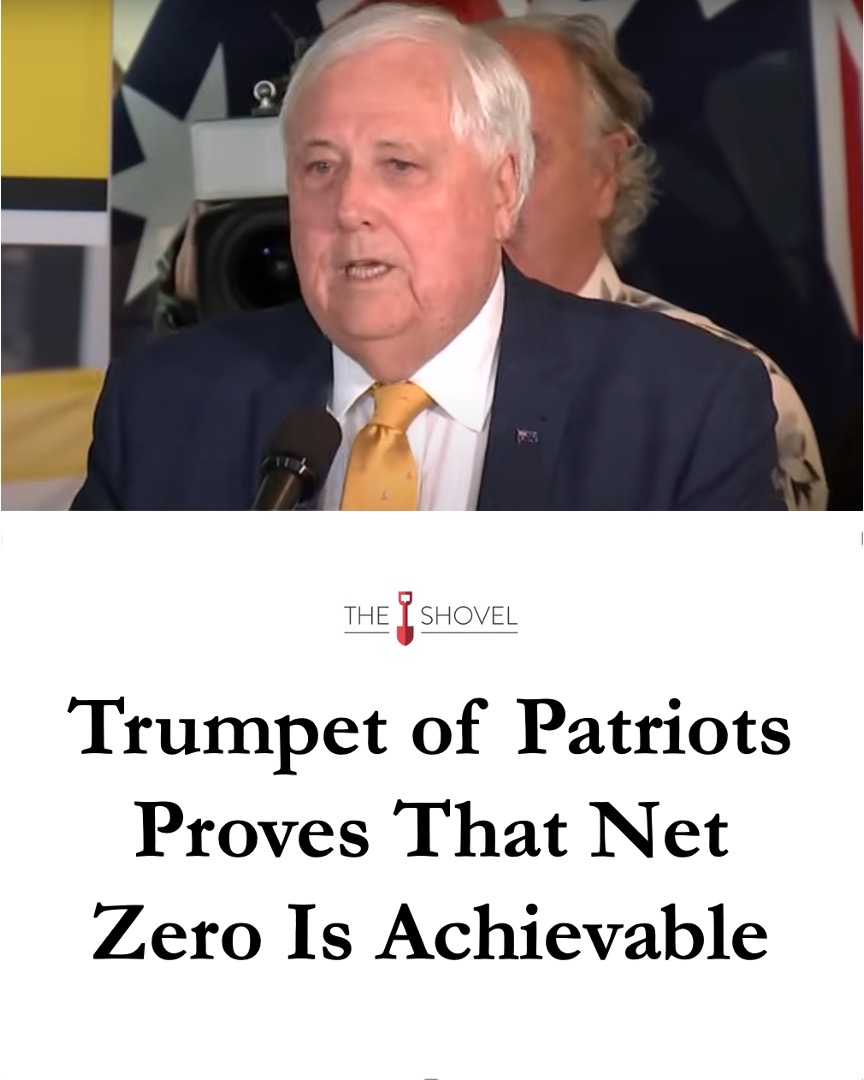 "The Trumpets of Patriots gained zero seats in the lower house, which when balanced with the zero seats won in the Senate, achieved a net result of zero seats"

Full story --> theshovel.com.au/2025/05/14/tru…