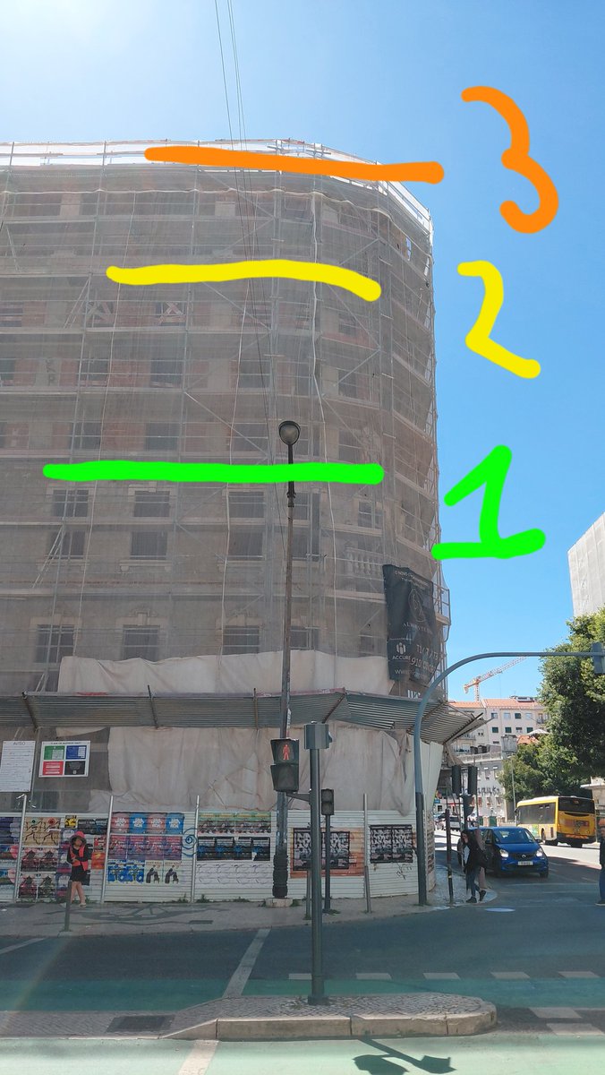 Estratigrafia da especulação, ou, Lisboa a venda.
Nível 1: o prédio histórico.
Nível 2: o primeiro projeto de "reabilitação" circa 2020.
Nível 3: o segundo projeto de "reabilitação", 2025.