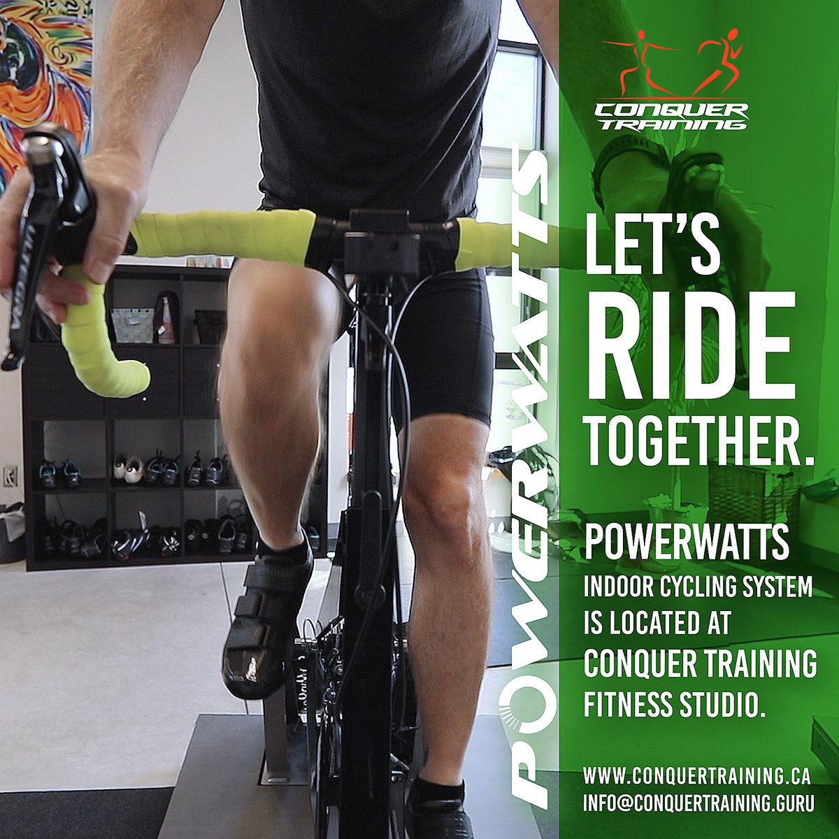 Amazing training for cyclists AND runners alike. Builds strength, power, and endurance. PowerWatts Kingston studio at Conquer Training, Inc. downtown Kingston.

Learn more: conquertraining.guru/powerwatts-kin…
#ygk #fitnessfun #cycling #marathontraining #running