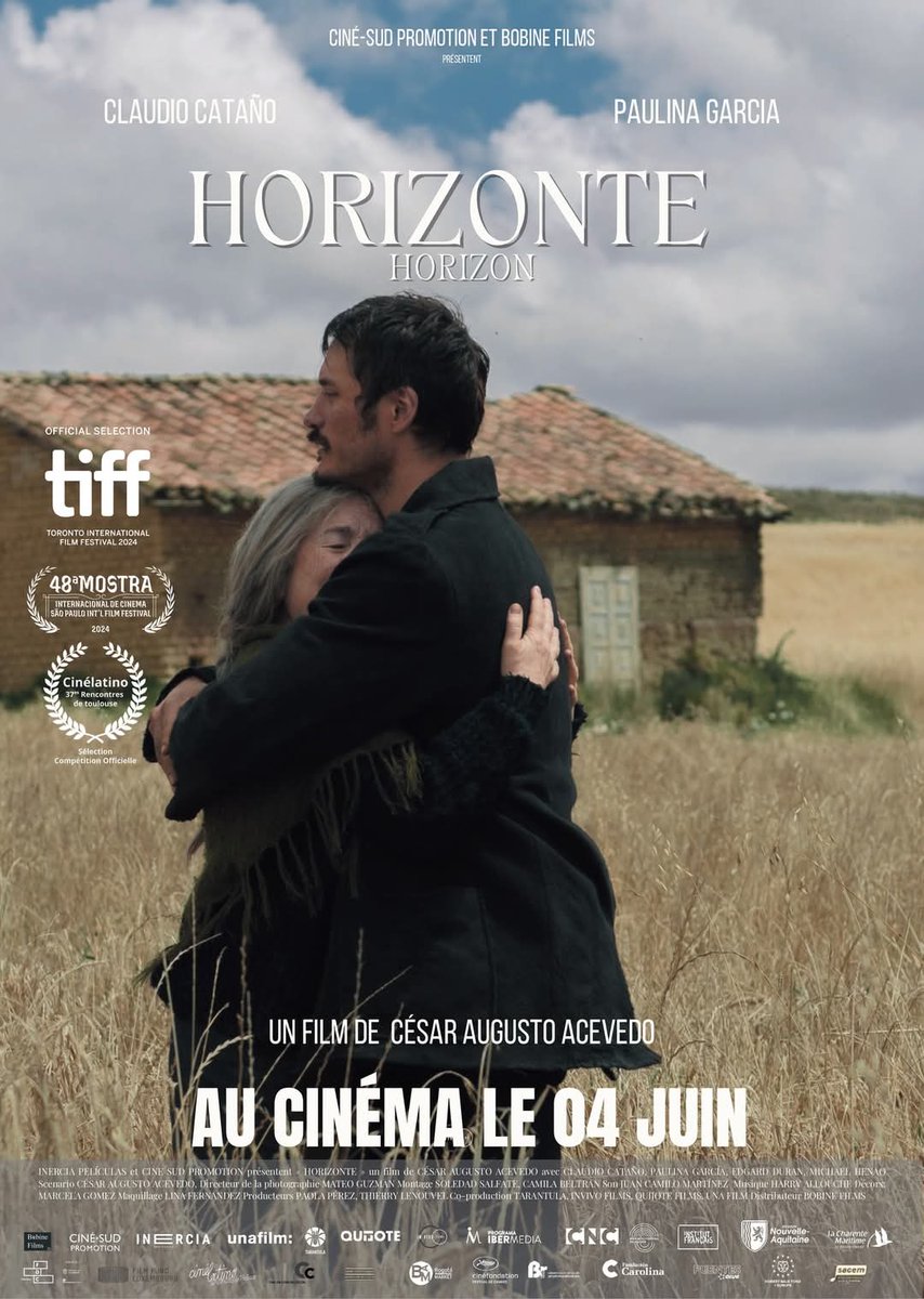 🇨🇴 𝐇𝐎𝐑𝐈𝐙𝐎𝐍𝐓𝐄 de César Augusto Acevedo, au cinéma le 4 juin. Un film puissant sur ce que la guerre civile a volé aux Colombiens et sur l’espoir qui résiste.Avec les remarquables Paulina García (‘Gloria’) &amp; Claudio Cataño (‘Cent ans de solitude’).