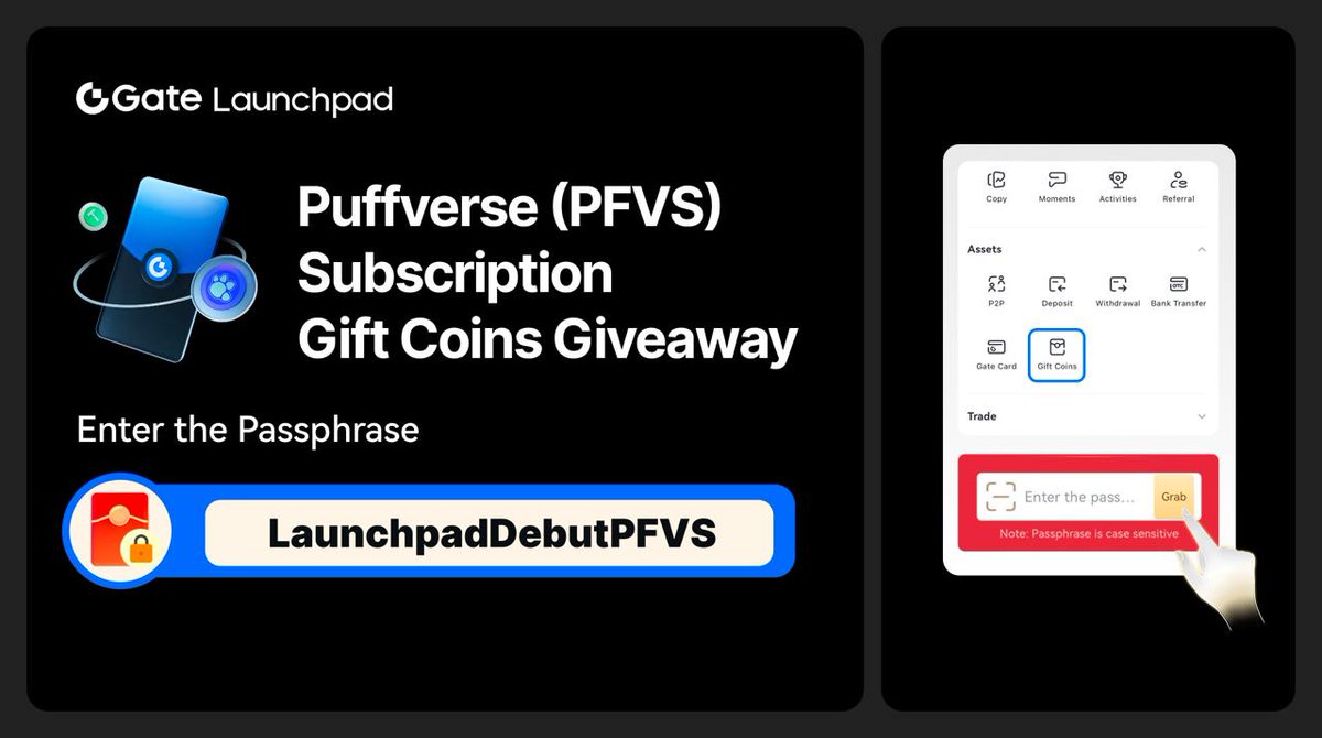 ClaireJensen_'s tweet image. The Puffverse (PFVS) Launchpad is live!

🧧 Use the passphrase &quot;LaunchpadDebutPFVS&quot; 
to claim your exclusive Gift Coins.

Enjoy unlimited commitment options and secure the max allocation of $PFVS — with 100% principal guarantee on your subscription!

Get in now…