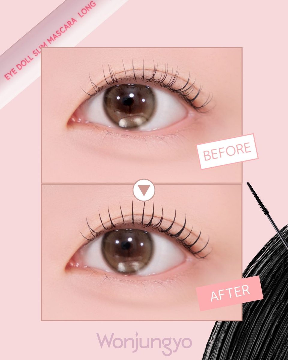 ⸜ 𝓝𝓮𝔀 ⸝
5.30（FRI）発売

𝐖𝐨𝐧𝐣𝐮𝐧𝐠𝐲𝐨
アイドールスリムマスカラ　 ロング
1,430円（税込）

待望のロングタイプのマスカラが新登場💕
ダマになりにくいセパレート処方でまるでお人形のようなぱっちりまつ毛を叶えます✨