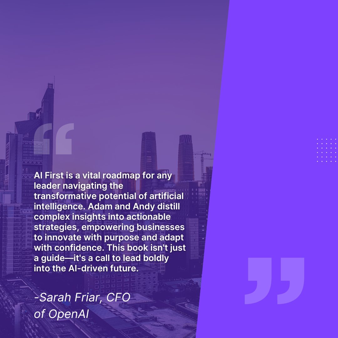 AI is changing everything.
AI First is your playbook to lead, adapt, and innovate in this new era.
Pre-order now and step confidently into the AI future: forum3.com/ai-first-book

#AIFirst #Leadership #AIstrategy #FutureOfWork