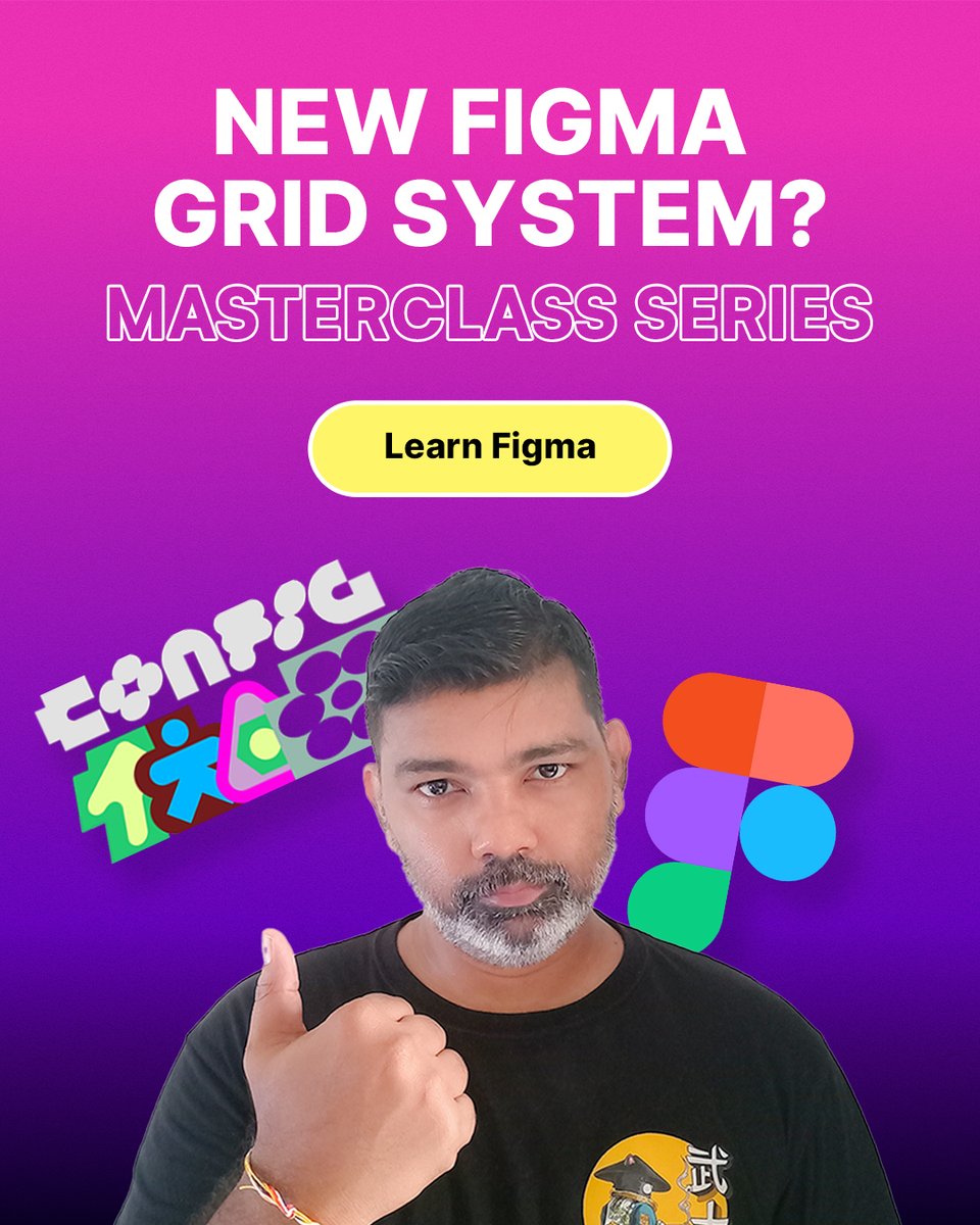 JediKumar's tweet image. Figma&apos;s New Grid System: Game-Changer!

Old Figma grids = visual guides only.
Frustrating design-dev disconnect.
True 2D Auto Layout at Figma Config 2025!

Watch my YouTube tutorial for more!

Follow for updates!

#uiuxdesign #uiuxdaily