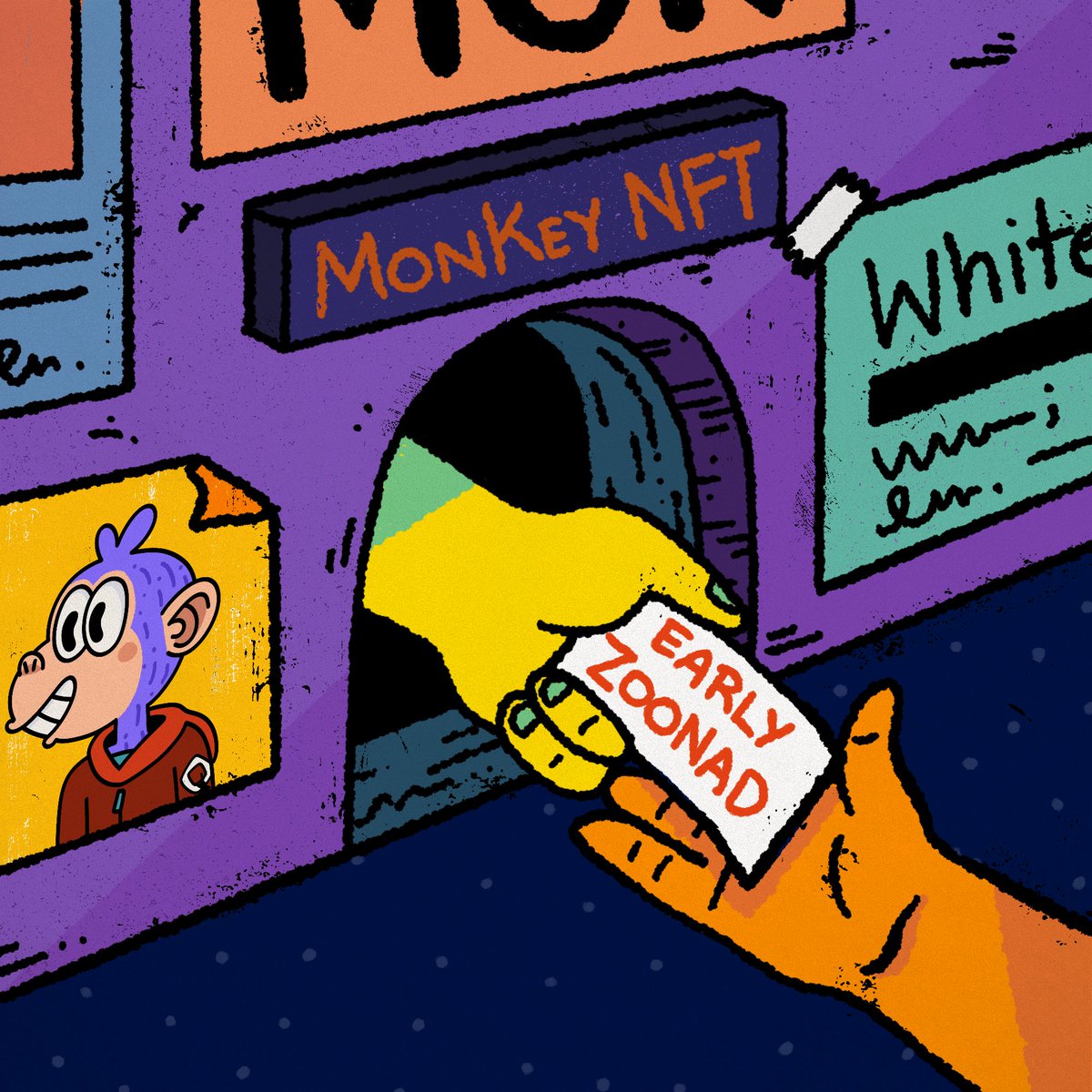 all holders of the @EarlyZoonad role will be whitelisted 🎟️

for what?
→ the upcoming MonKey NFT testnet mint 🐒

if you’re already inside… you made it.
if not… better pay attention next time.