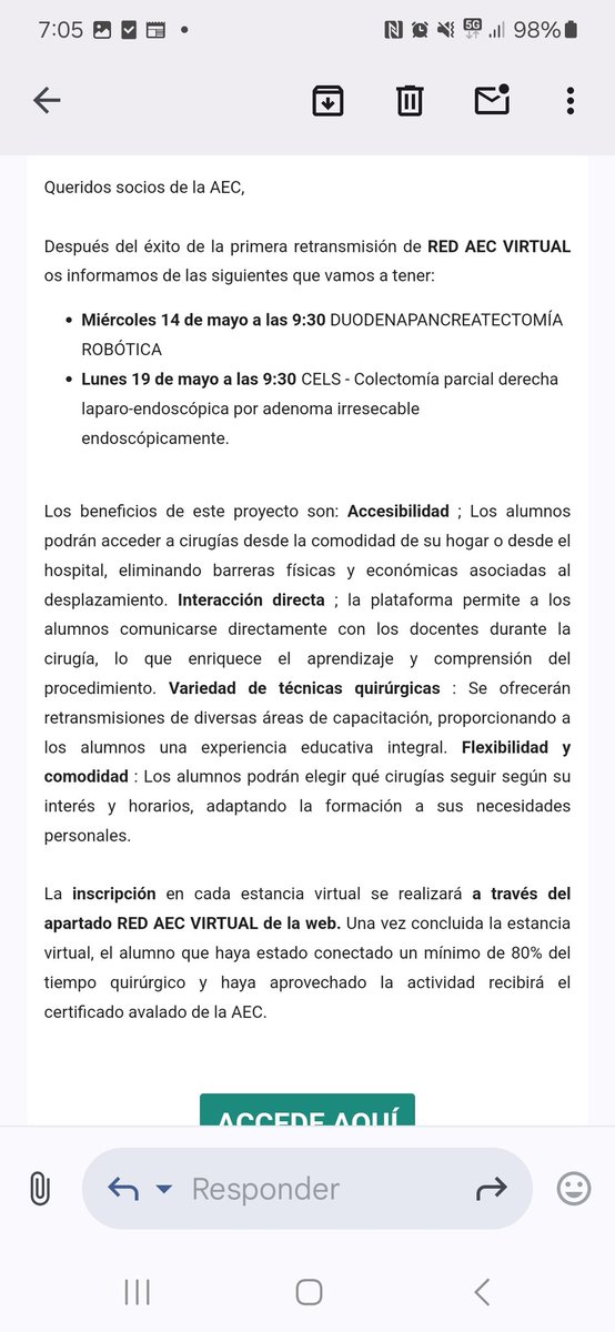 Miguel Toledano (@mtolet11) on Twitter photo Hoy nueva cirugia en directo. RED AEC Virtual. Duodenopancreatectomia Robotica. Entra en la Web. Date de alta y asiste a las cirugias ofertadas mensualmente. Certigicado avalado por la AEC. UNETE. <a href="/AEC_CEG/">AEC_CEG</a> <a href="/aecirujanos/">aecirujanos</a> <a href="/scmi_itec/">aec_cmi</a> <a href="/jbellidoluque/">juan bellido</a> Hoy nueva cirugia en directo. RED AEC Virtual. Duodenopancreatectomia Robotica. Entra en la Web. Date de alta y asiste a las cirugias ofertadas mensualmente. Certigicado avalado por la AEC. UNETE. <a href="/AEC_CEG/">AEC_CEG</a> <a href="/aecirujanos/">aecirujanos</a> <a href="/scmi_itec/">aec_cmi</a> <a href="/jbellidoluque/">juan bellido</a>