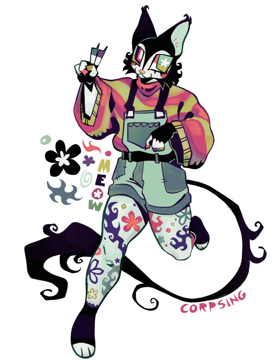 colorful kitty!