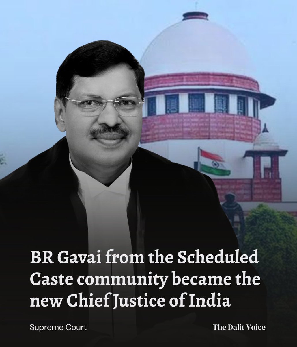 BR Gavai from the Scheduled Caste community became the new Chief Justice of India, We hope the new CJI will take decisions in the interest of Marginalized communities.
