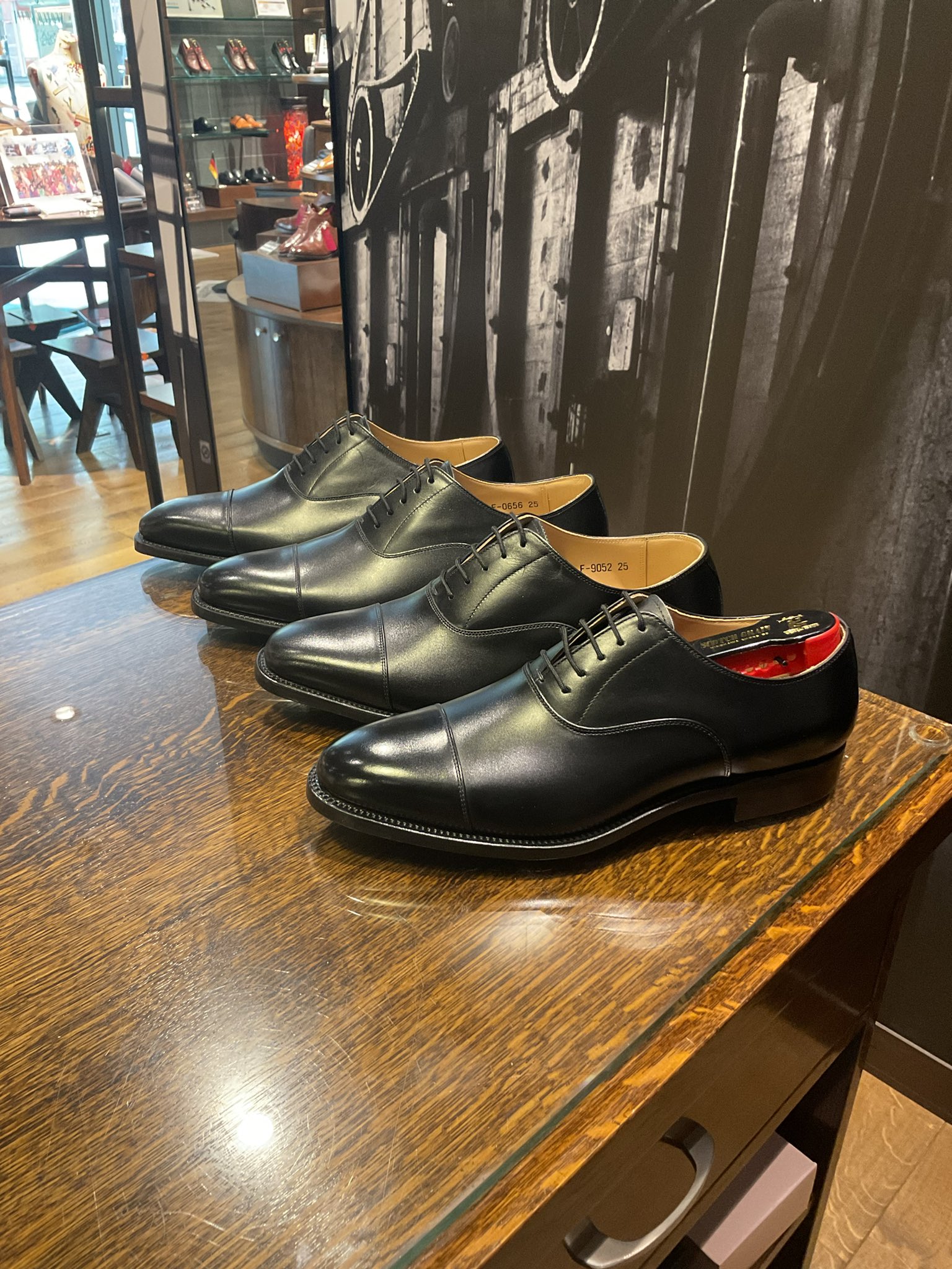 【美品】　スコッチグレイン ストレートチップ 革靴 N-9052 25½ 日本の革靴と言えば。SCOTCH GRAIN(スコッチグレイン