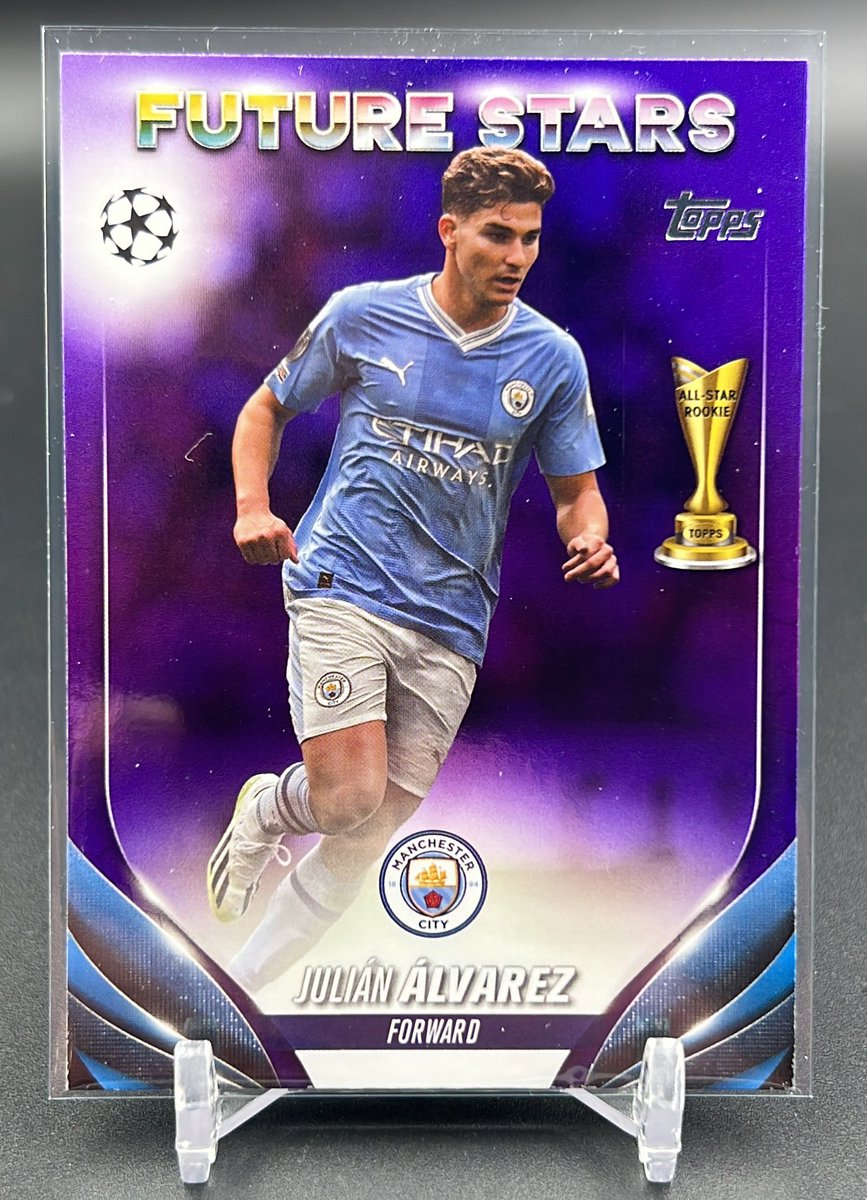 #AlmightyAtNight #TSSS 

Last one of the night 

Julian Alvarez Future Stars Purple /299

FREE