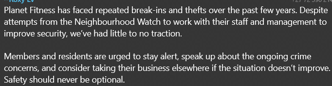 MysteryShoppa's tweet photo. @PlanetFitnessZA What is PF doing about improving security at their Plattekloof Gym? A premier gym... #safety #Security #crime https://t.co/JfRTT4n5wF