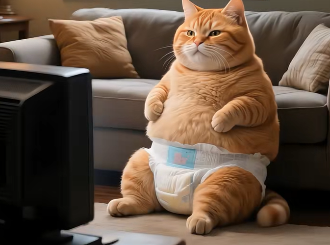 fatorangecoin's tweet photo. Fat Orange sitting patiently https://t.co/vLSBasE91u