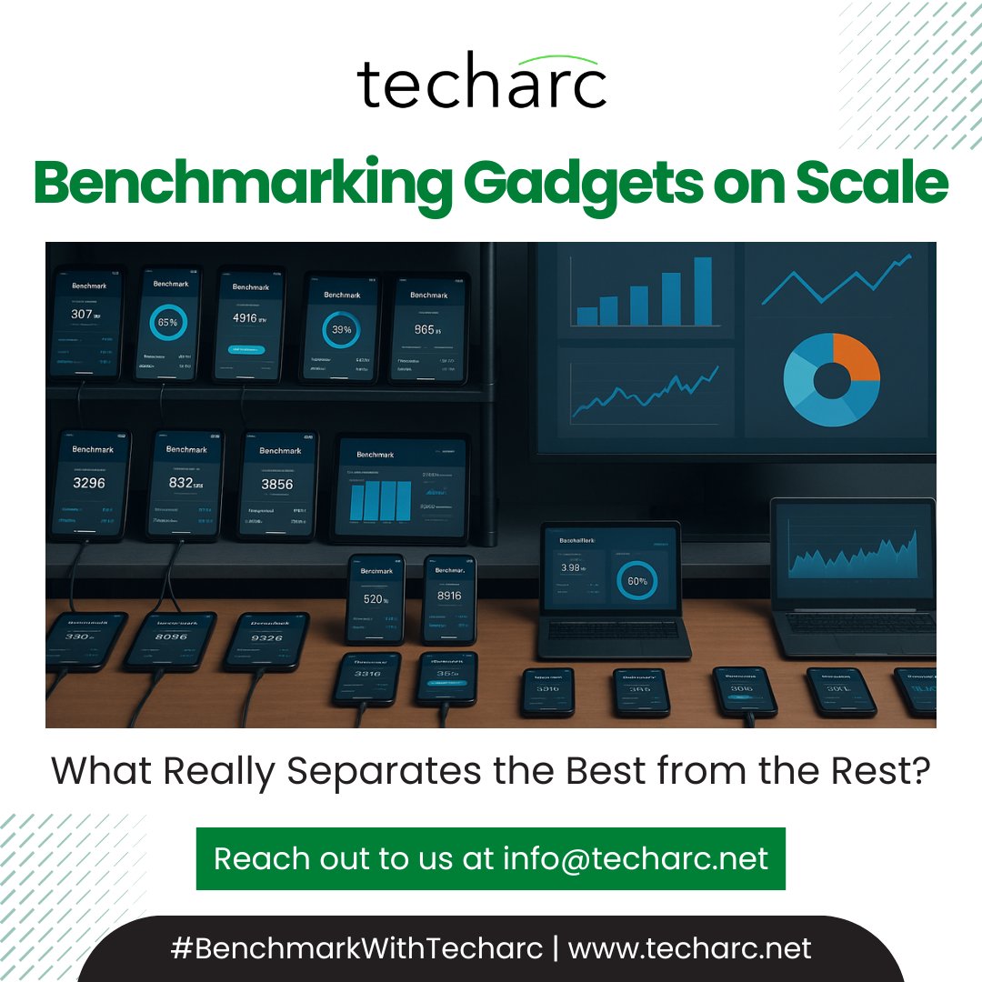 techarcinsights's tweet image. What does it take to compare gadgets at scale? Spoiler: It’s not just specs and checklists.
At Techarc, benchmarking is a meticulous process — from raw data collection to actionable insights.
Data Collection: Capturing real-world performance across devices
#Techarc #TechTesting