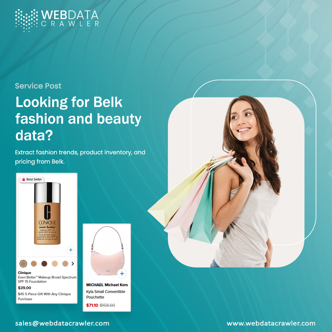 Webdatacrawler's tweet image. 🛍️ Want to track fashion and lifestyle product trends on Belk.com?

🔗 Read more: webdatacrawler.com/belk-product-d…

#BelkProductDataScraping #WebScrapingBelk #FashionRetailDataExtraction #EcommerceScrapingSolutions #ScrapeBelkProductDetails #BelkPriceMonitoring