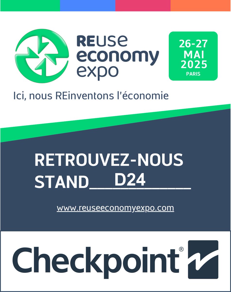 Connectwave (@connectwave) on Twitter photo Retrouvez <a href="/CheckpointSys/">Checkpoint Systems</a> à #REuseEconomyExpo les 26-27 mai 2025 au Parc Floral de Paris pour découvrir comment la #RFID optimise la #traçabilité et la #gestion des emballages réutilisables.
📍 Stand D24 — vers un réemploi plus intelligent ! Retrouvez <a href="/CheckpointSys/">Checkpoint Systems</a> à #REuseEconomyExpo les 26-27 mai 2025 au Parc Floral de Paris pour découvrir comment la #RFID optimise la #traçabilité et la #gestion des emballages réutilisables.
📍 Stand D24 — vers un réemploi plus intelligent !