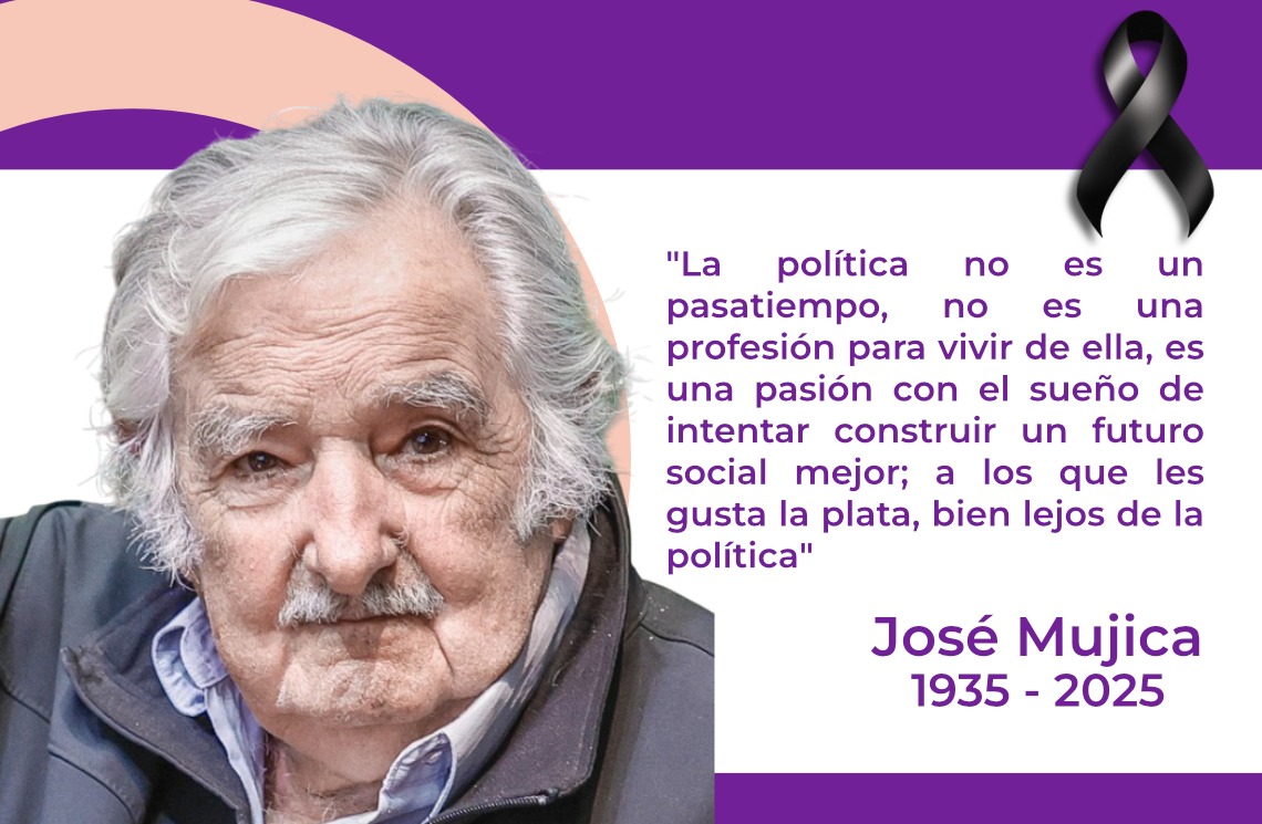 🖤 Hoy 13 de mayo, ha fallecido José "Pepe" Mujica, el revolucionario sereno que conquistó al mundo con su austeridad.

#PepeMujica