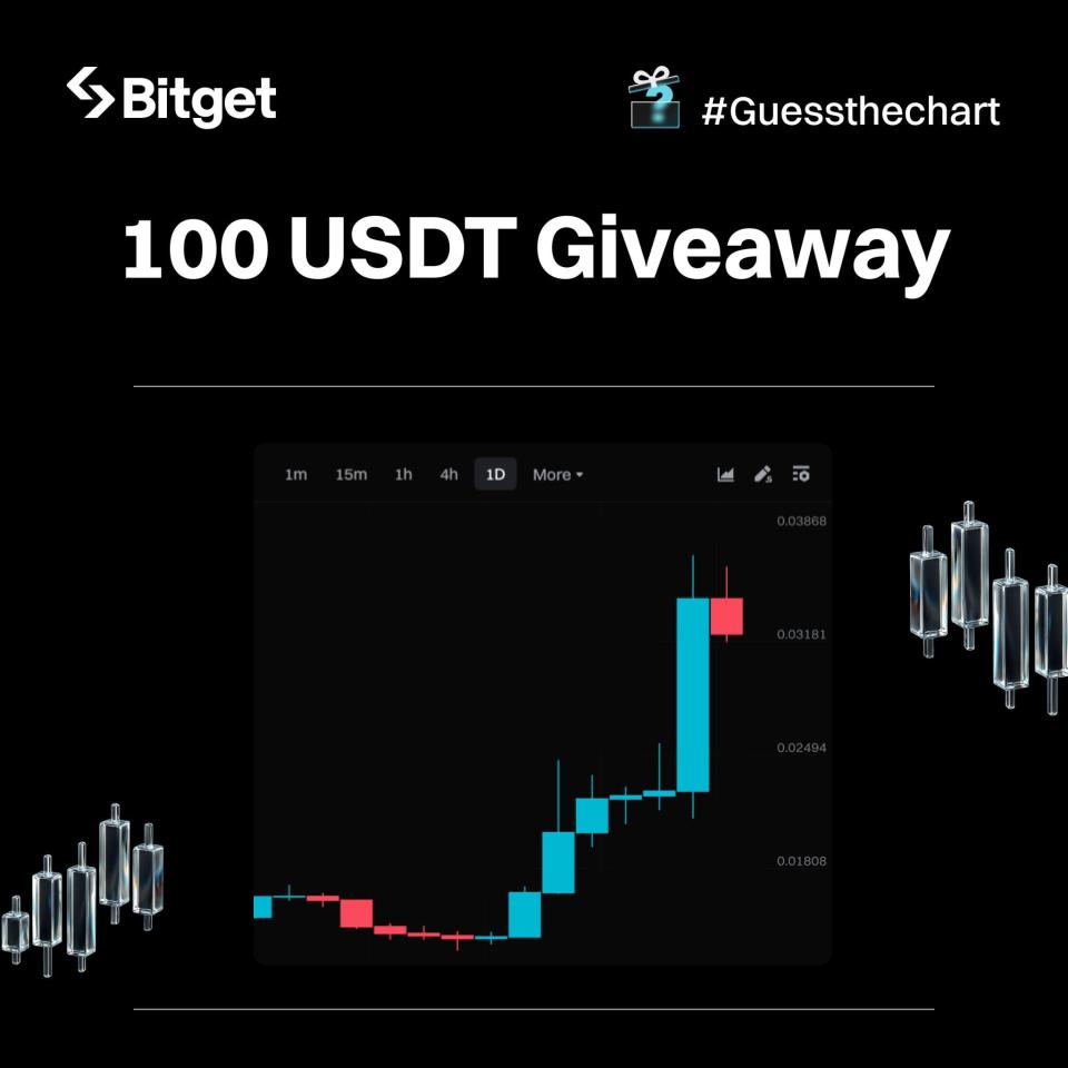 100 GIVEAWAY 🚨

🤔 Can you identify the #crypto in this chart?

🔹Comment your answer using #SmartChallenge
🔹Follow <a href="/bitgetglobal/">Bitget</a>, RT &amp; tag friends
🔹5 winners * 20 $USDT