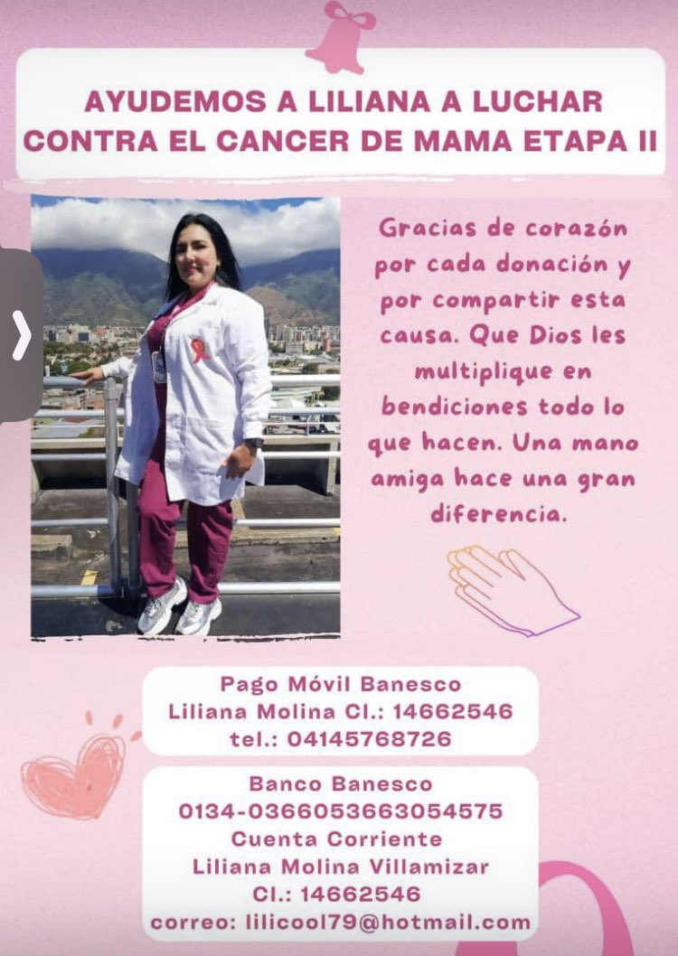 damiselaconser's tweet image. Quienes puedan colaborar, se necesita ayuda con el tratamiento para cancer de mamá.