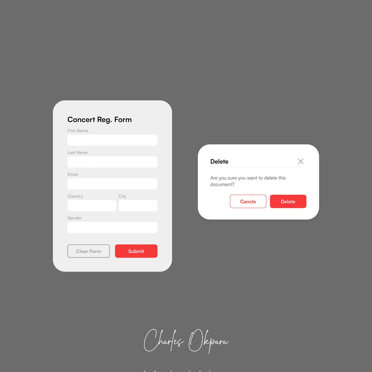 CharleeGraphix's tweet image. A sign up &amp;amp; Sign I screen I worked on and also a modal card. Let me know in the comment how i can improve on it and whats not working well.

#DailyUI #uiuxdaily #uiux