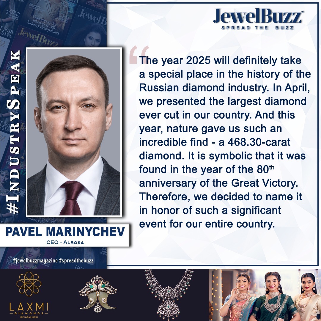 jewelbuzz_mag's tweet image. JEWELBUZZ-Spread the Buzz
#JbIndustrySpeak

Pavel Marinychev, CEO Alrosa

#Alrosa #PavelMarinychev #IndustrySpeak #Jewelbuzz #Spreadthebuzz #Magazine #Jewellery #viral