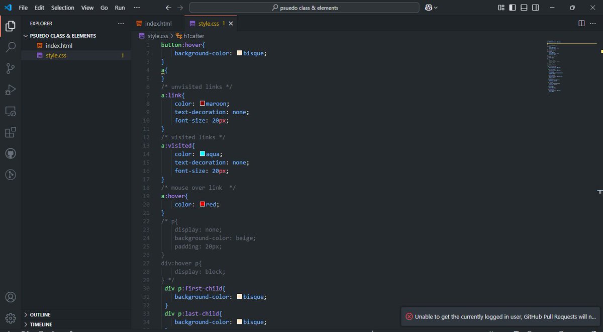 0xEmiliaS's tweet image. Day 5

I learnt about pseudo class and pseudo elements, with hands-on examples. 

#MitaSchool
#100DaysChallenge
#WebDevelopment