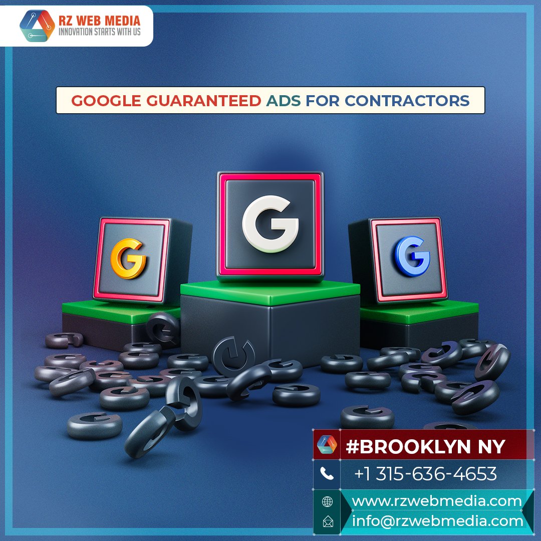 rzwebmedia's tweet image. Want more high-quality leads in Brooklyn and surrounding areas? 🏗️ RZ Web Media specializes in setting up and managing Google Guaranteed Ads—a powerful way for local contractors to get noticed and trusted fast! 
#GoogleGuaranteed  #ContractorMarketing  #RZWebMedia #LocalSEO