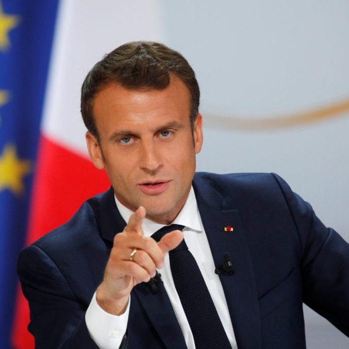 GlobeEyeNews's tweet image. French President Macron:
Netanyahu's blocking of aid to Gaza is shameful.