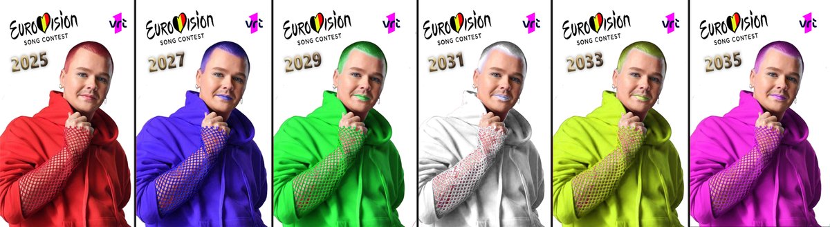 Geen finale voor #redsebastian .  Ach, er zijn nog kleurtjes genoeg om hem nog eens te laten proberen de volgende jaren.  Dan zijn we tenminste zeker dat we niet winnen en niet in de kosten vallen. #vrtnws #vtmnieuws #detafelvangert #Eurovision2025