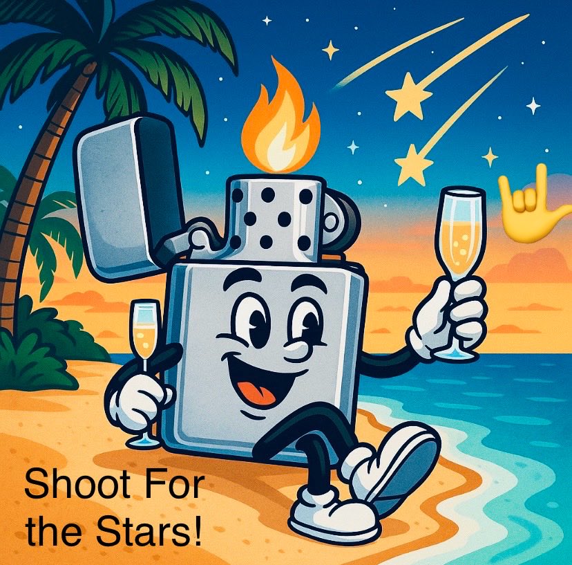 Shoot For The Stars and Keep The Flame Burning with Zippy the Zzippo 
Telegram 
t.me/+o3VQ3SYmnAk1N…
C/A: 
dg9AFcPfmHkNxAuZUjryHB4wx6ey2whKHVJnnDnpump
 (Swap from Solana Coin)